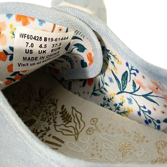 Keds x Rifle Paper Co. Rosalie Embroidered Triple Kick Sneakers in Size US 7 - Picture 14 of 15
